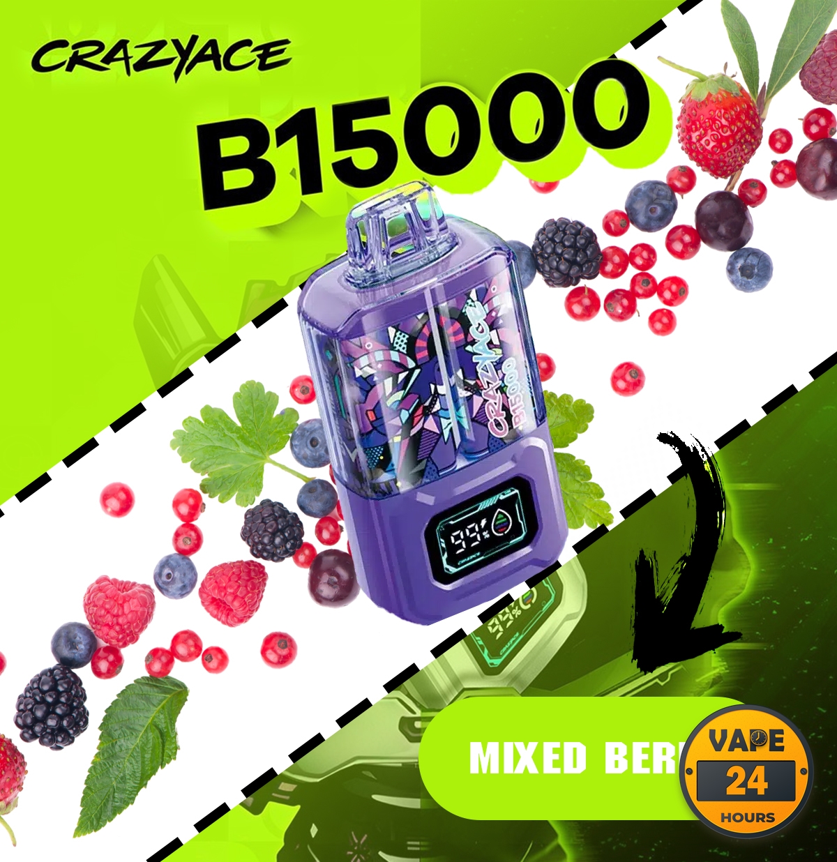 crazy ace b15000 15k