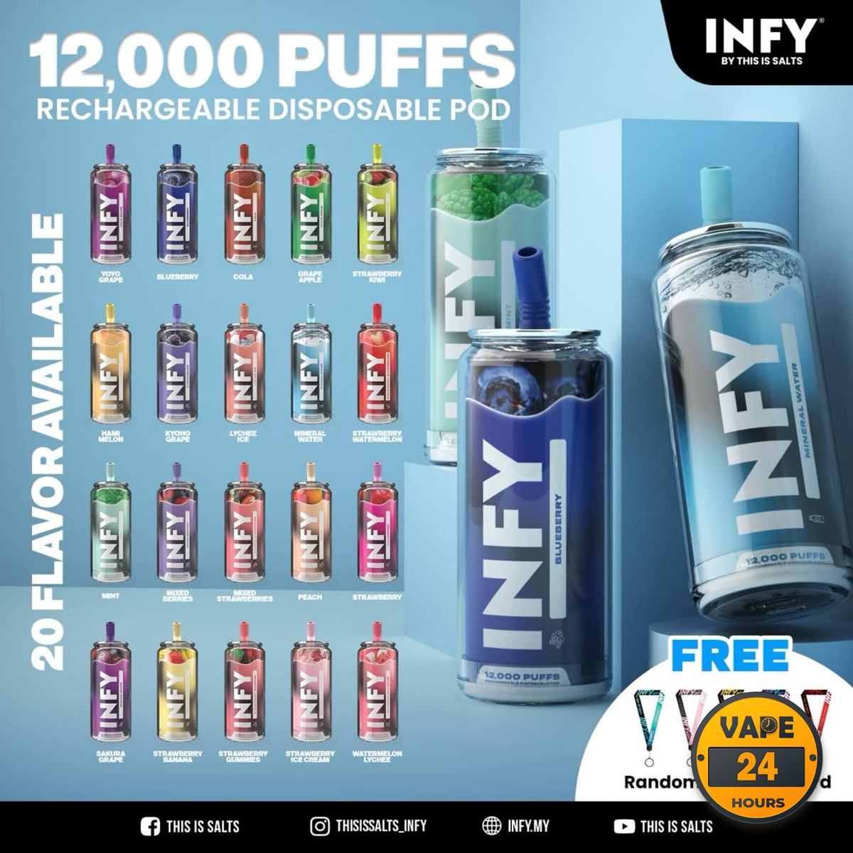 INFY 12K 12000 Puffs