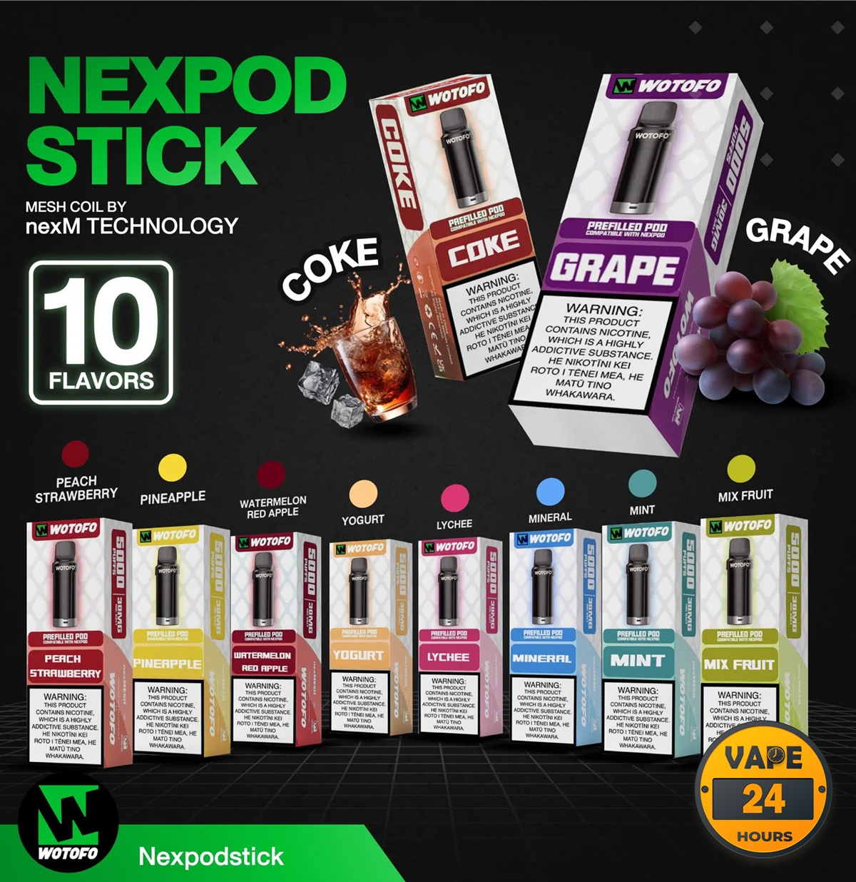 หัว Nexpod 5000 Puffs